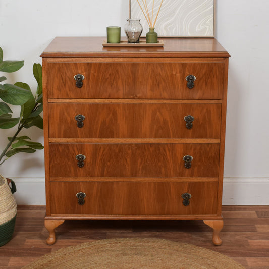 Restored Walnut Chest of Drawers