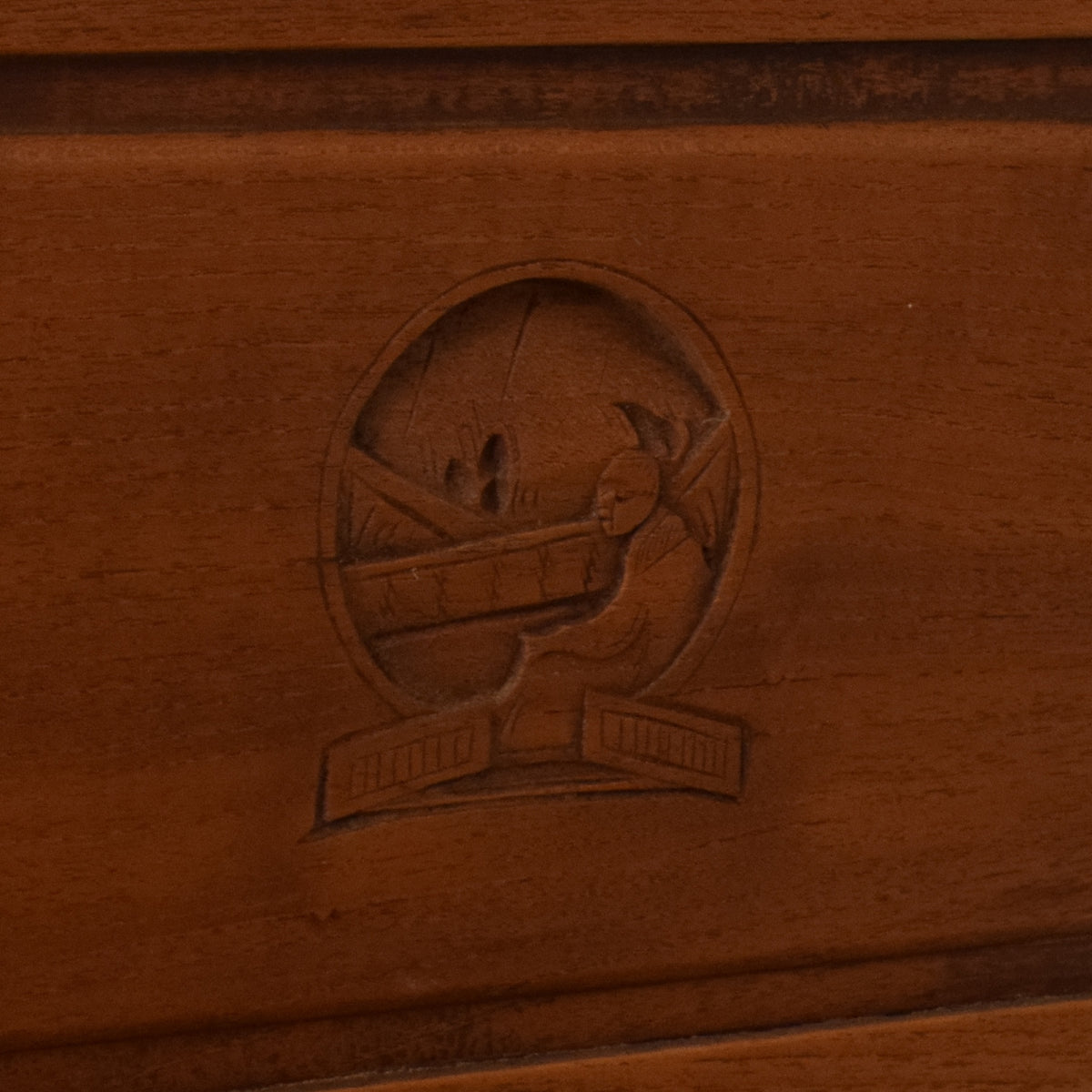Carved Camphor box
