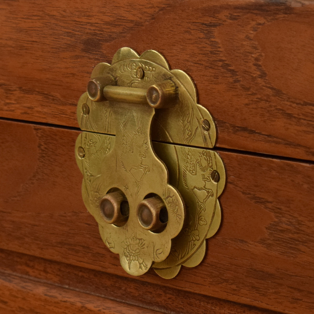 Carved Camphor box