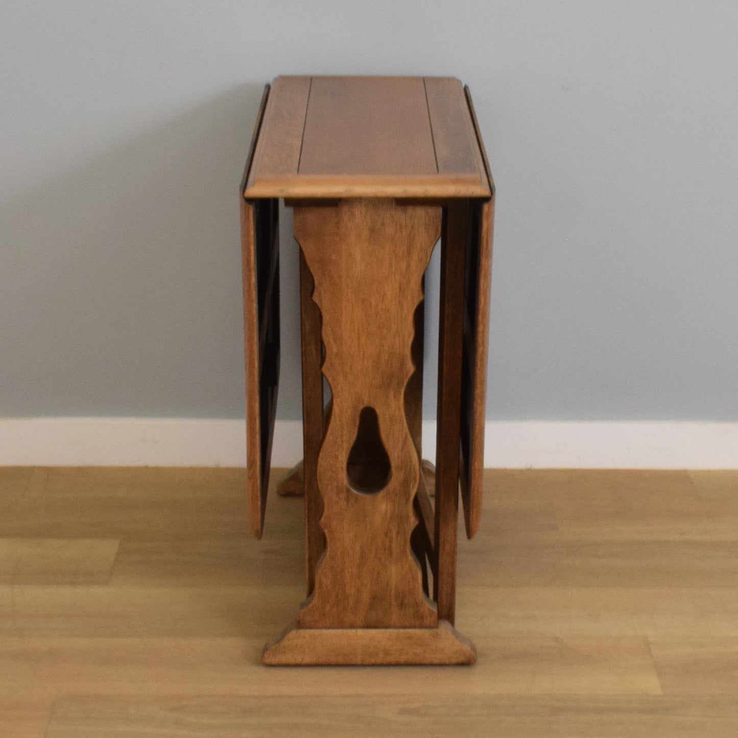 Drop-Leaf Table with Four Wheel-Back Chairs