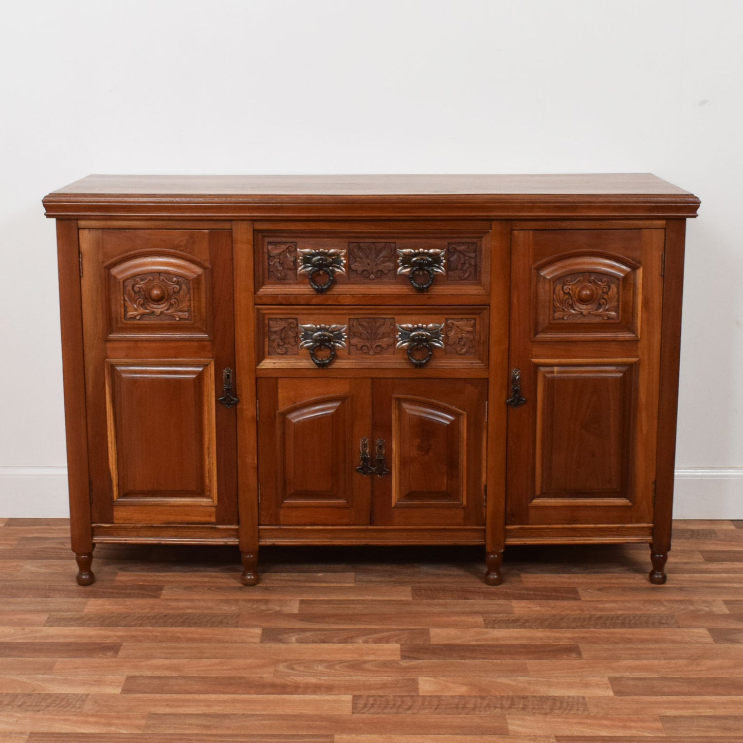 Carved Mahogany Sideboard