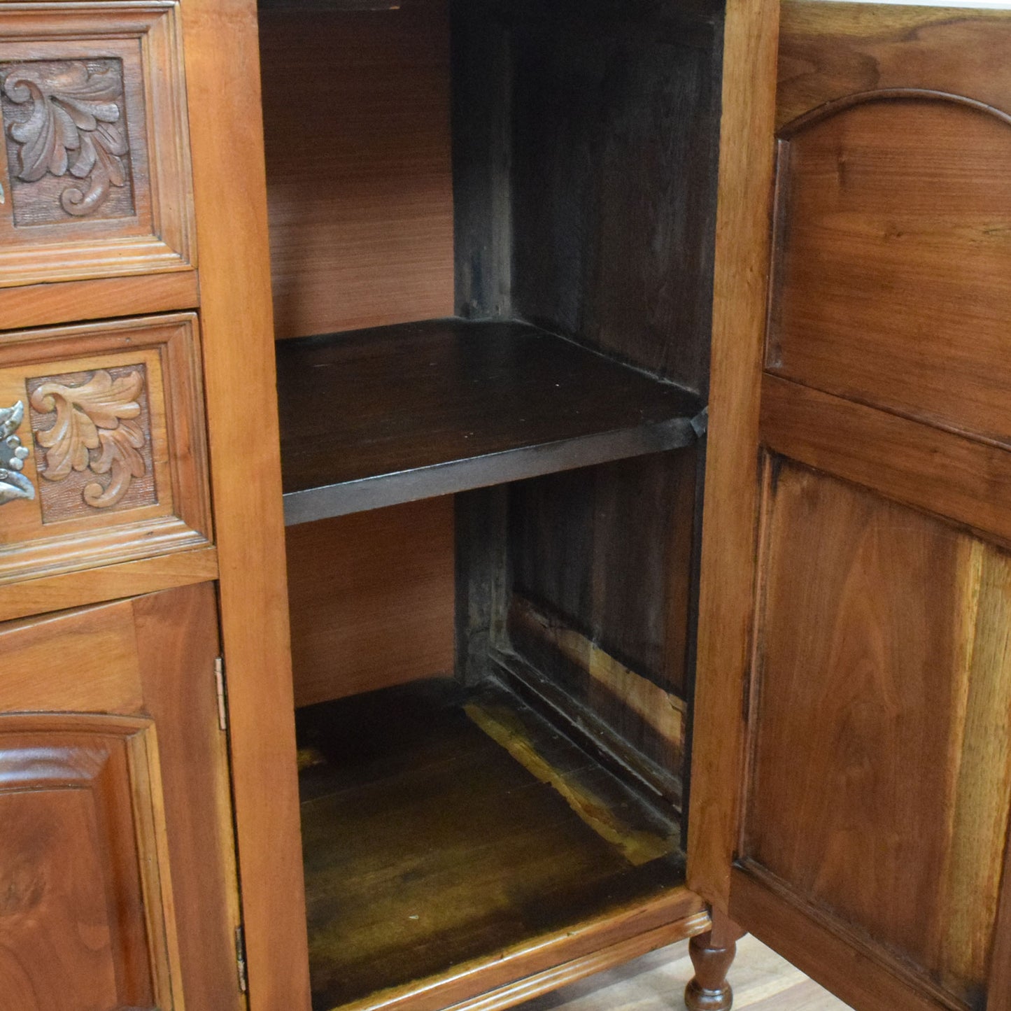 Carved Mahogany Sideboard