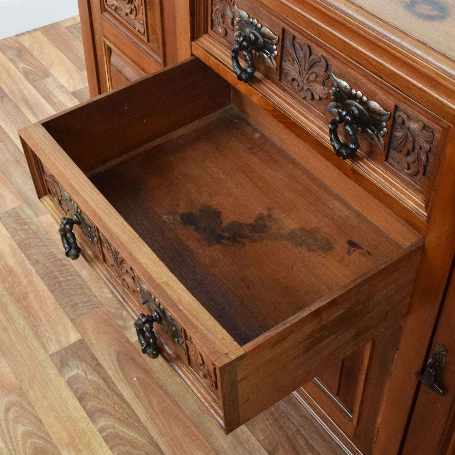 Carved Mahogany Sideboard