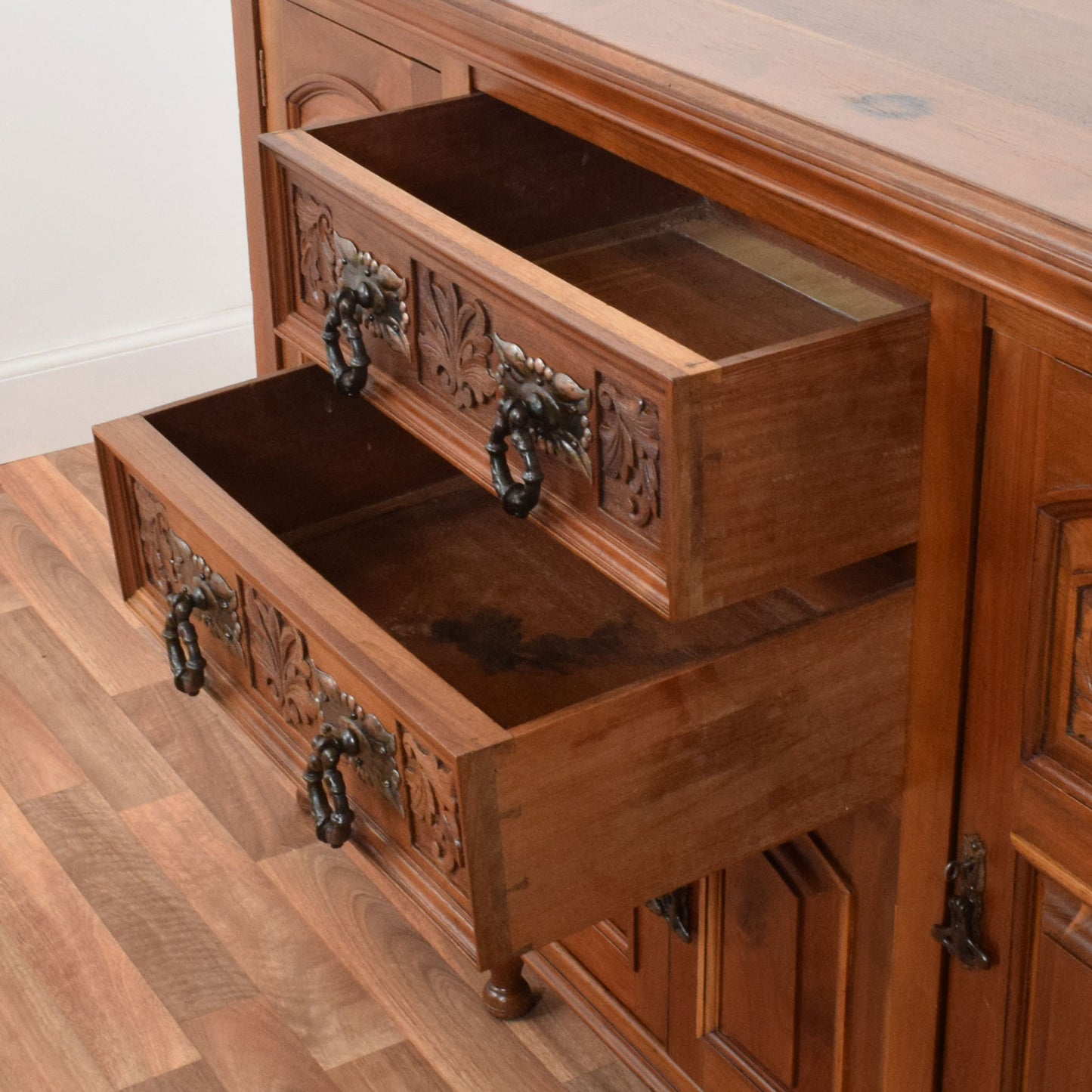 Carved Mahogany Sideboard
