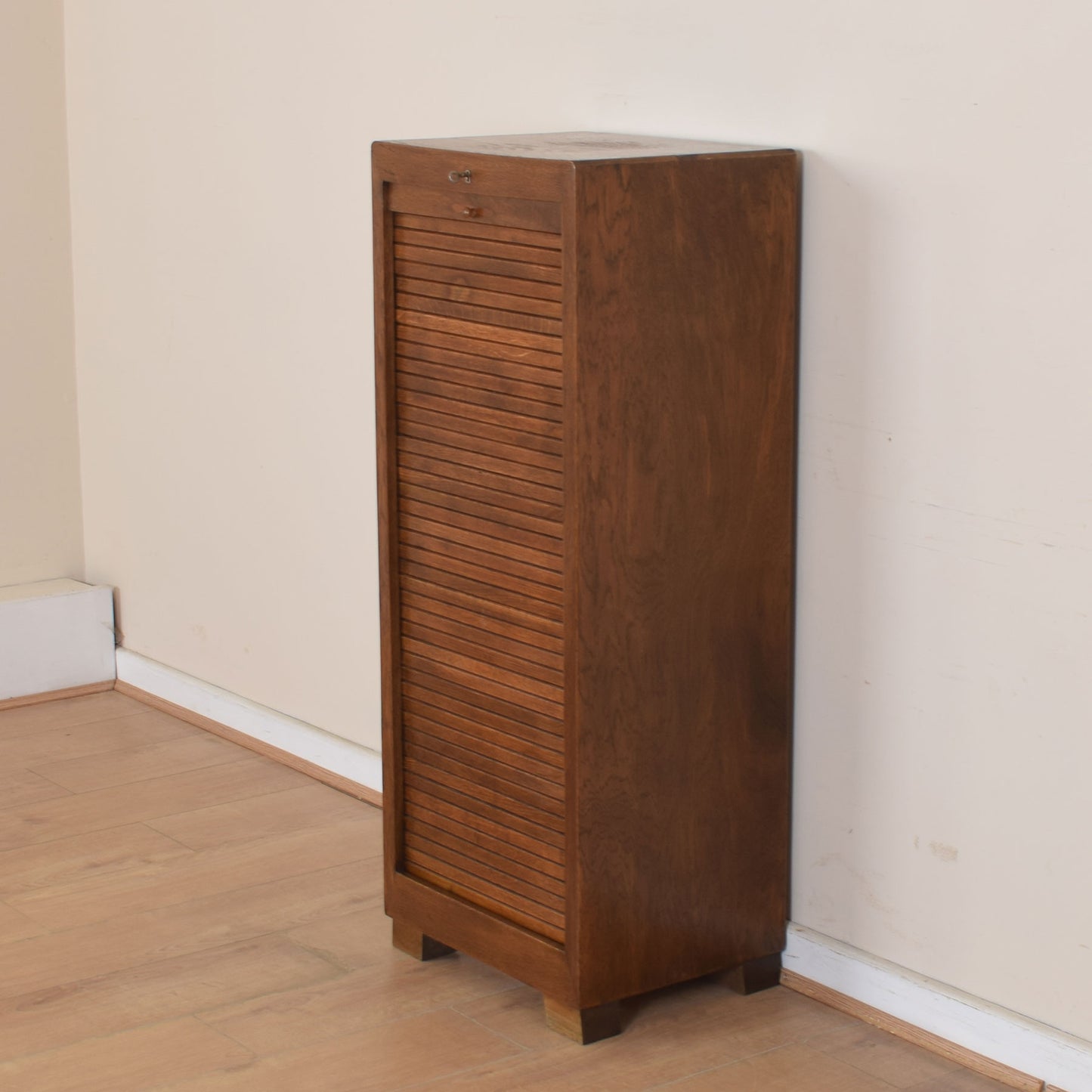 Vintage Tambour Filing Cabinet
