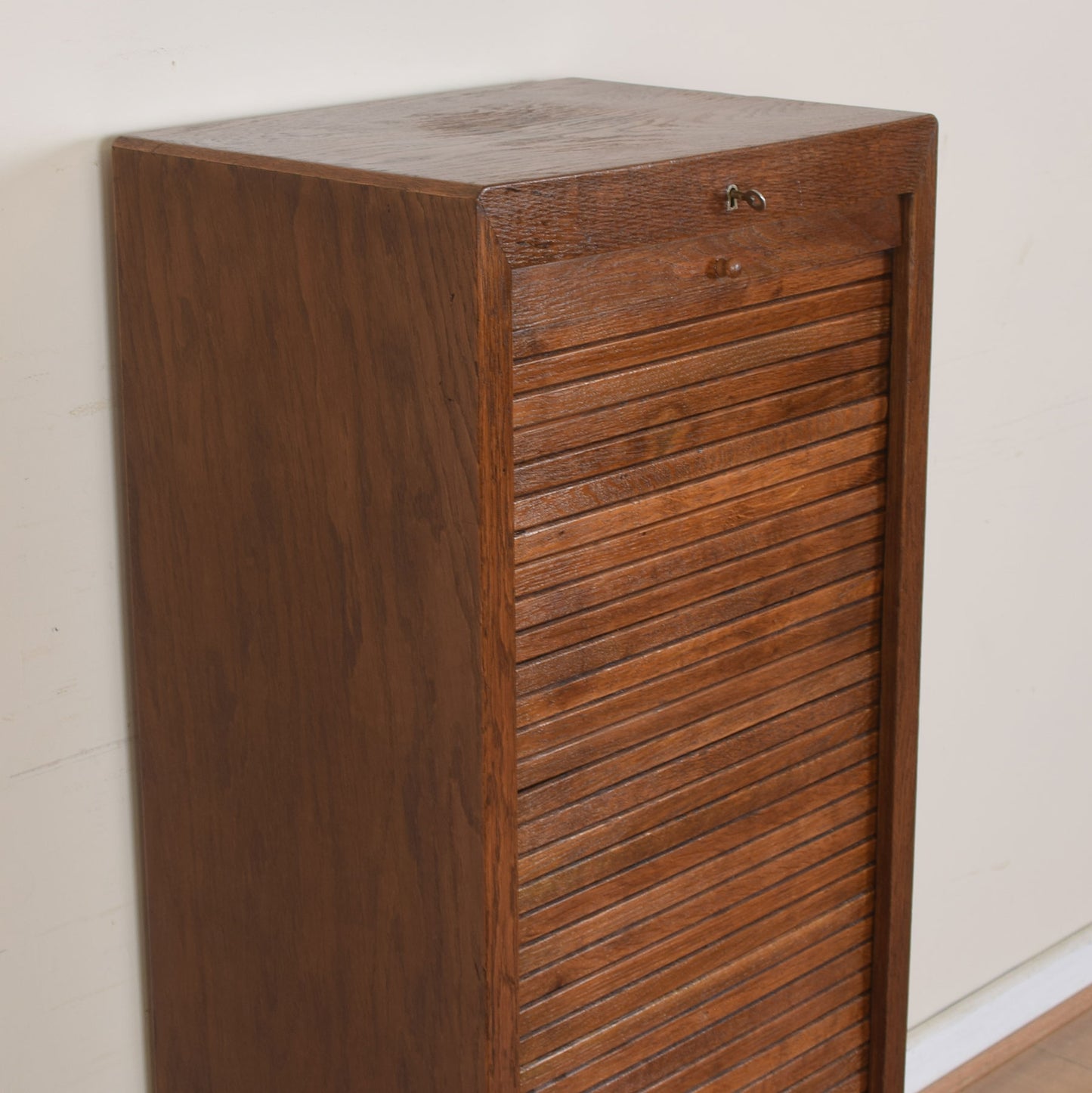 Vintage Tambour Filing Cabinet