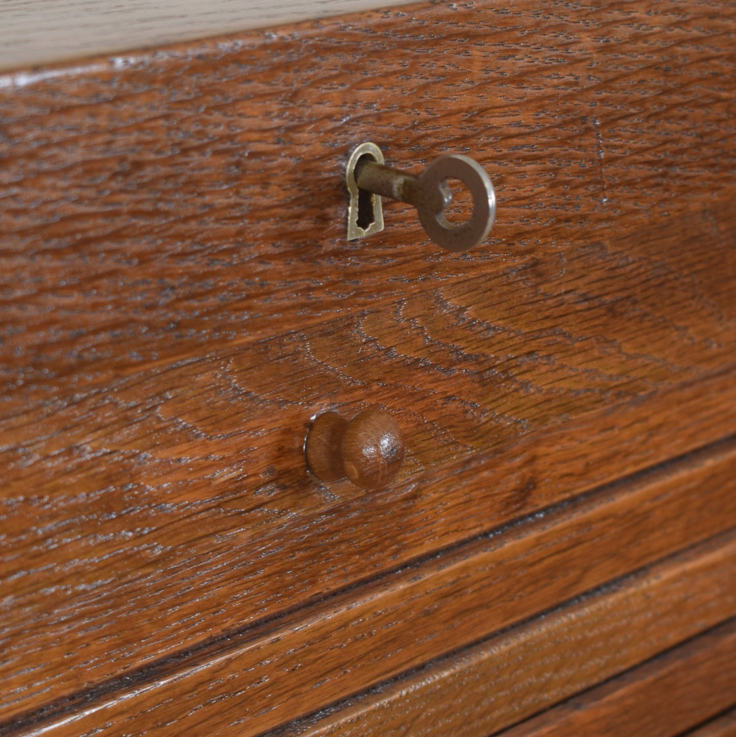 Vintage Tambour Filing Cabinet