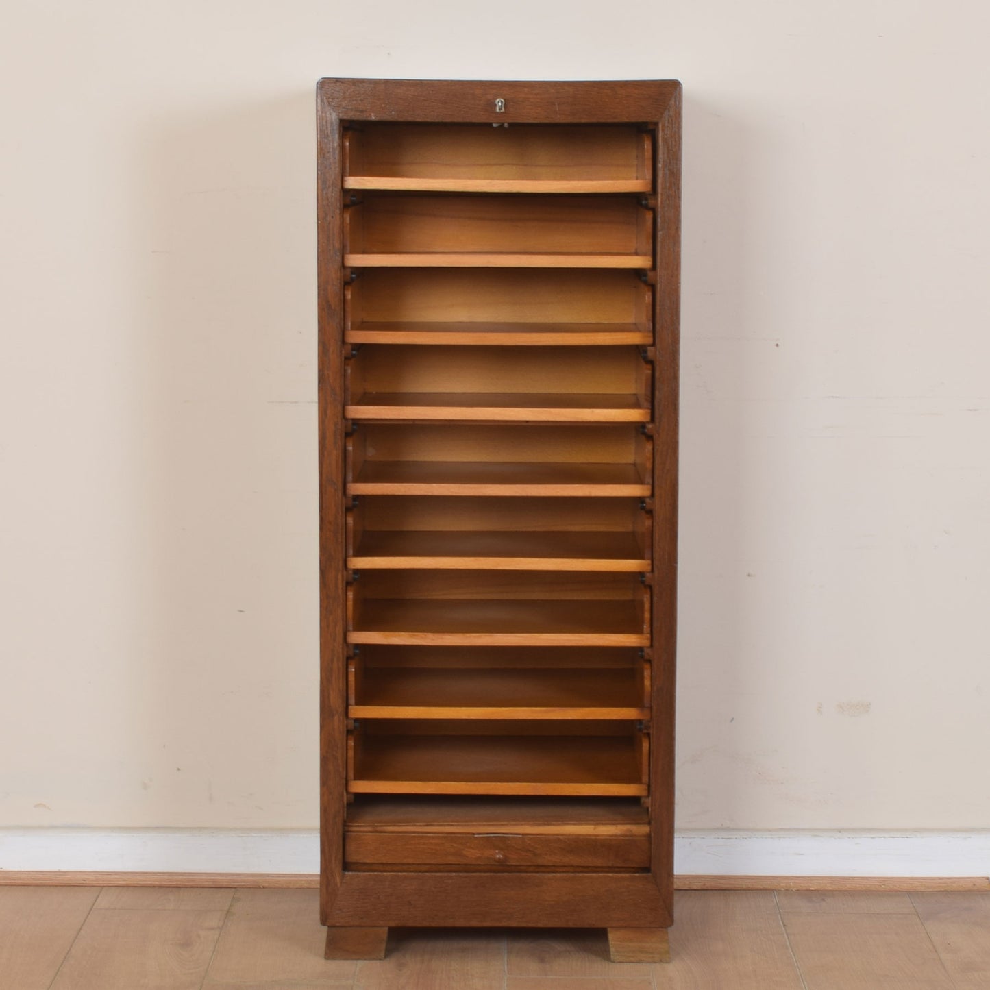 Vintage Tambour Filing Cabinet