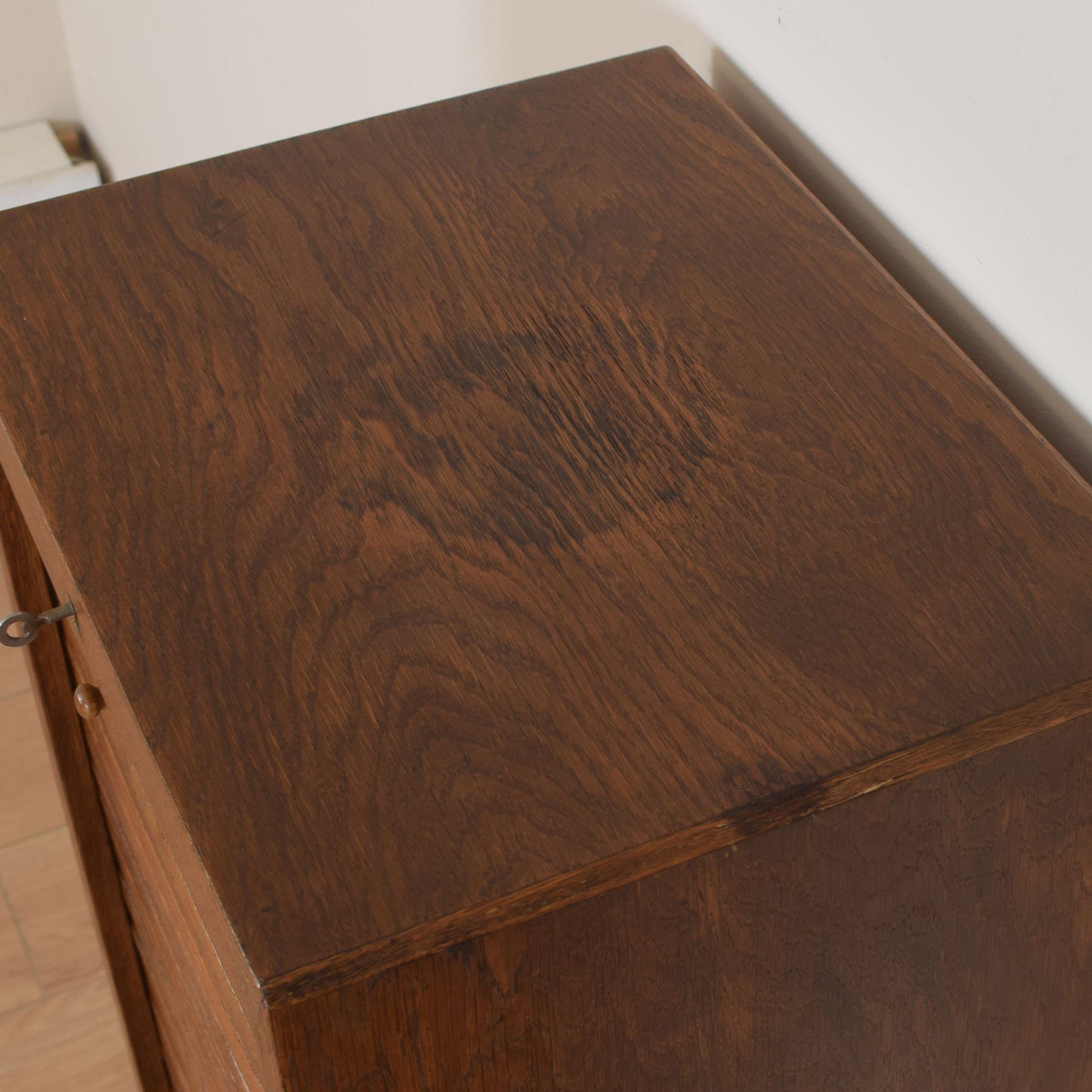 Vintage Tambour Filing Cabinet