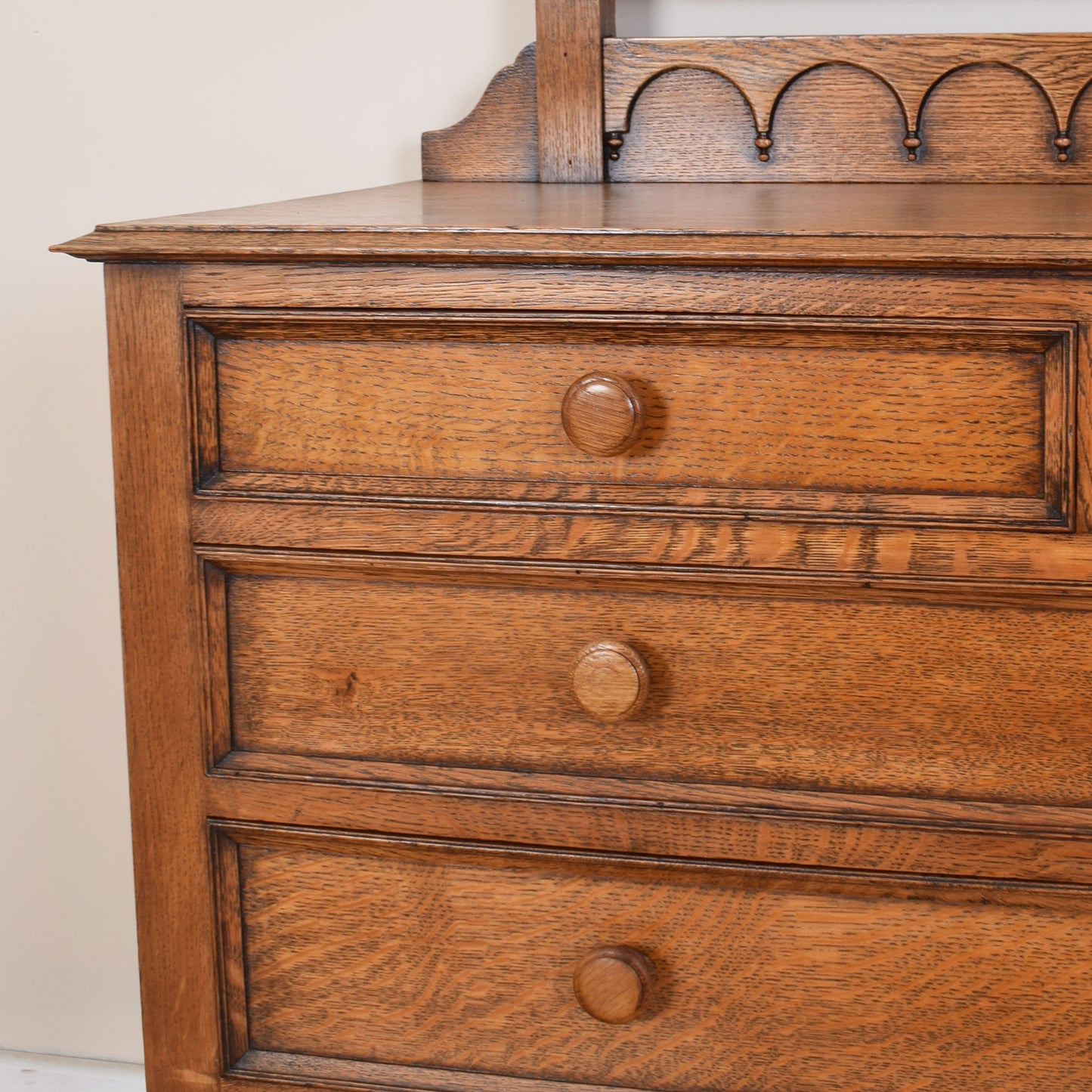 Oak Barley Twist Dressing Table