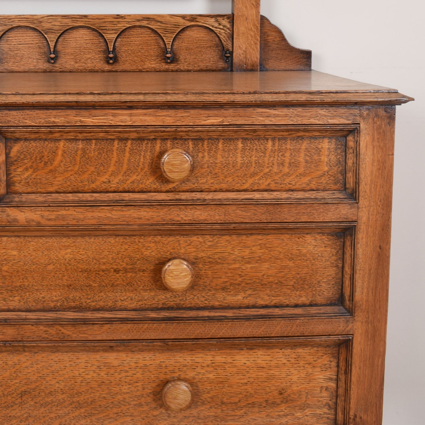 Oak Barley Twist Dressing Table