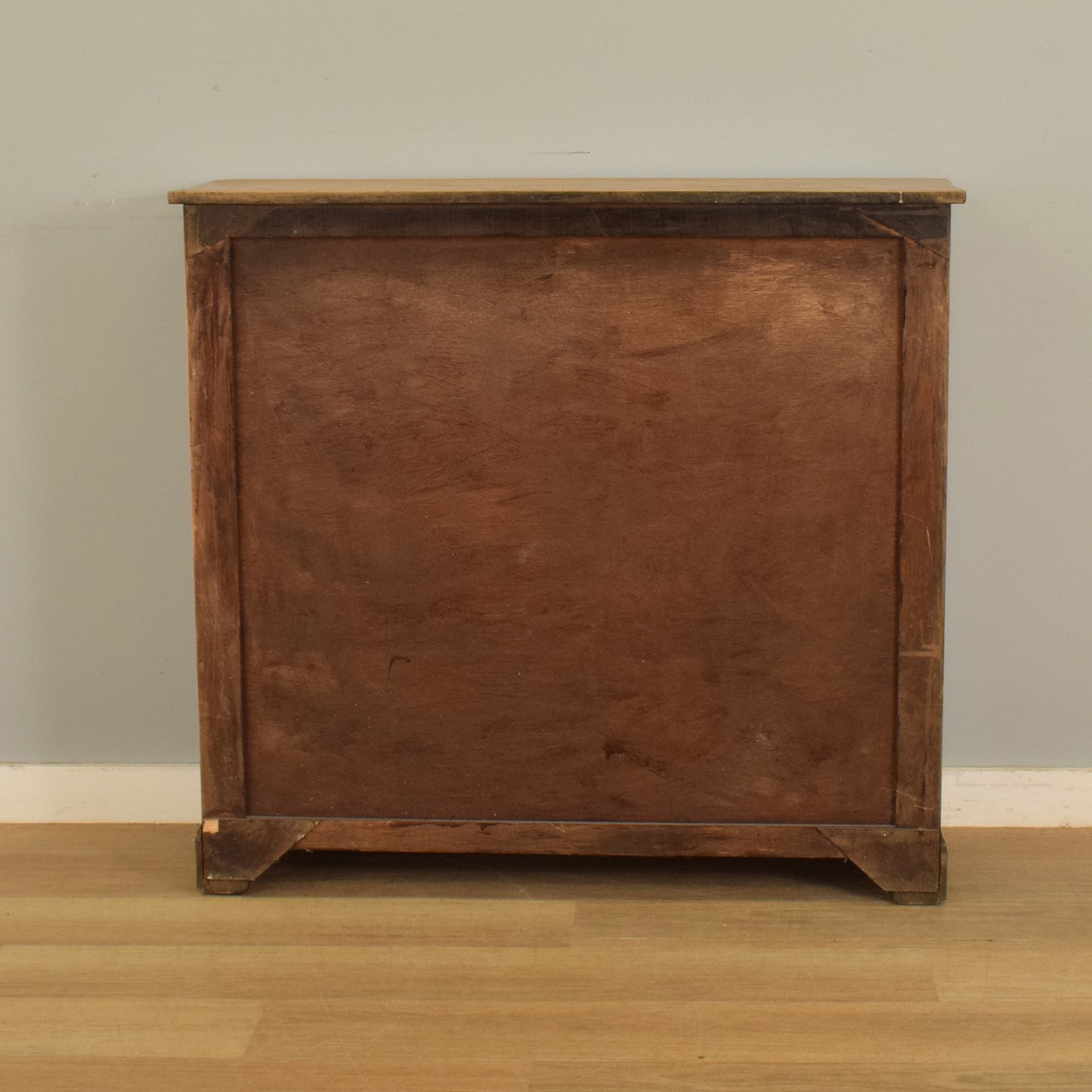 Glazed Oak Veneer Bookcase