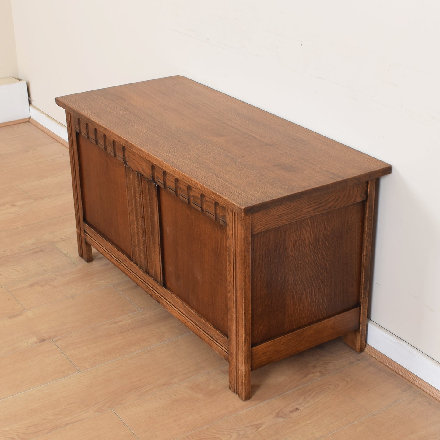 Vintage Oak Blanket Box