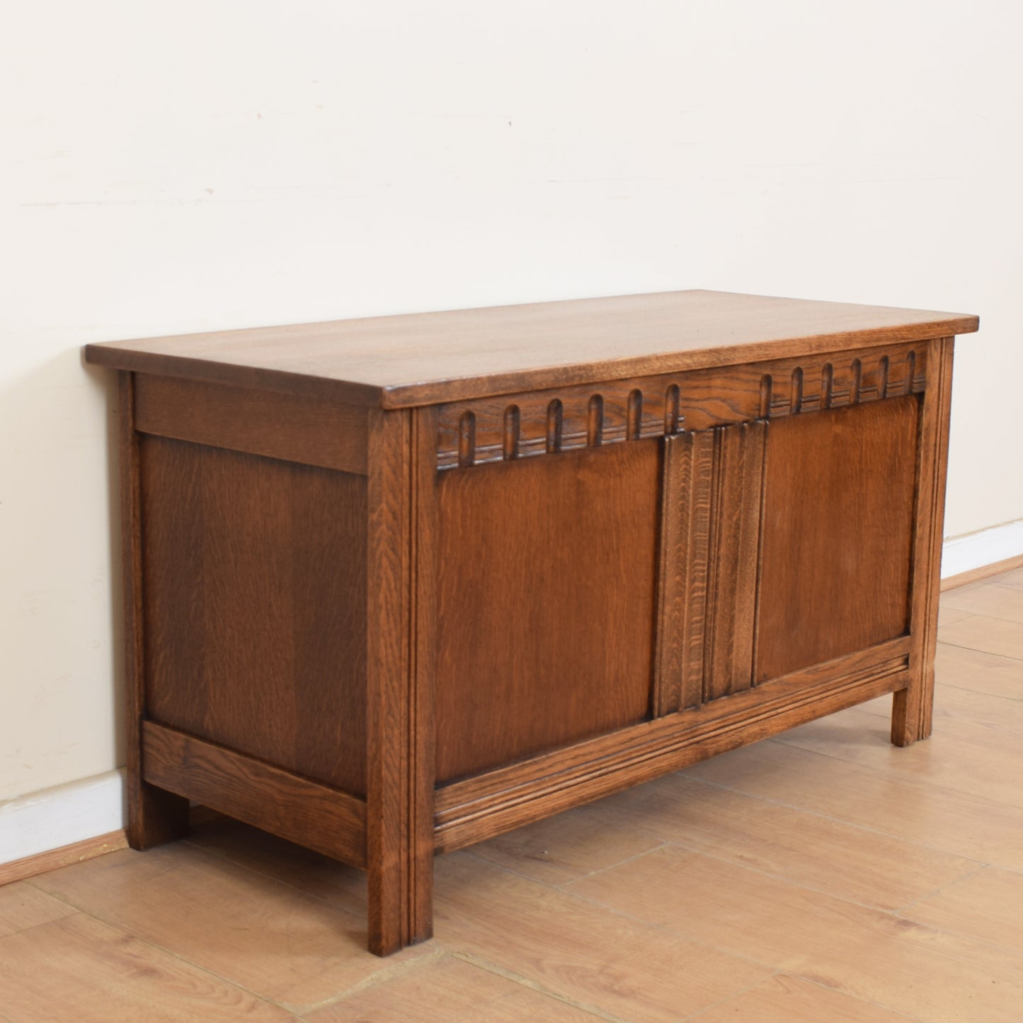 Vintage Oak Blanket Box