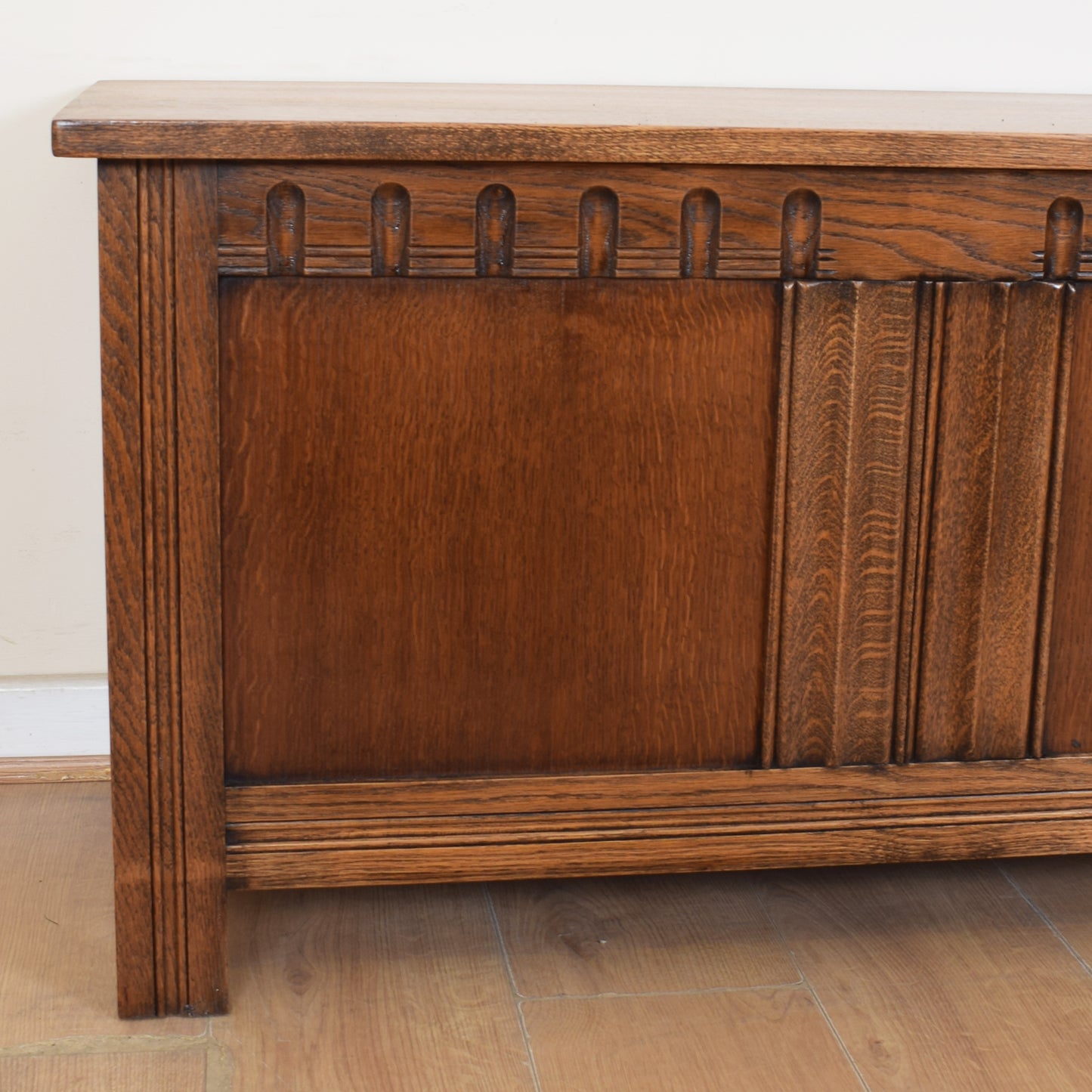 Vintage Oak Blanket Box