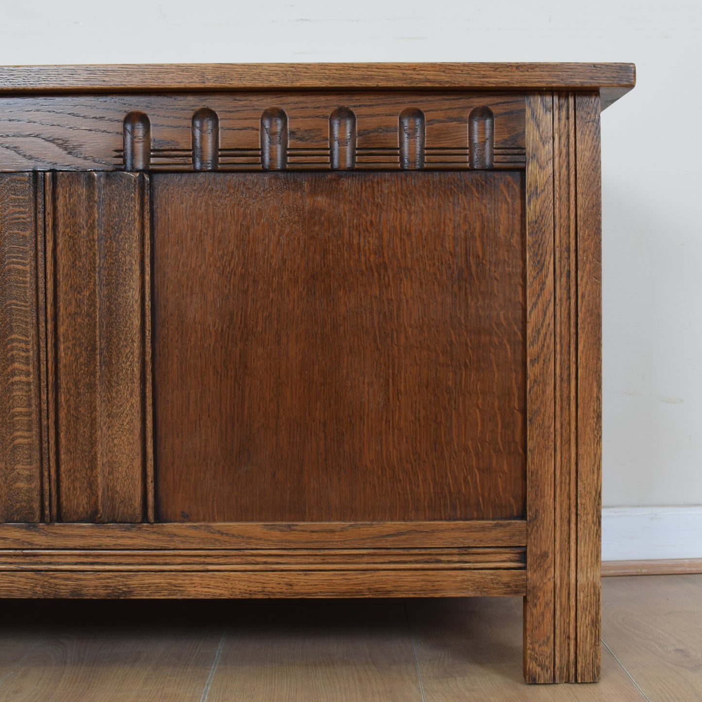 Vintage Oak Blanket Box