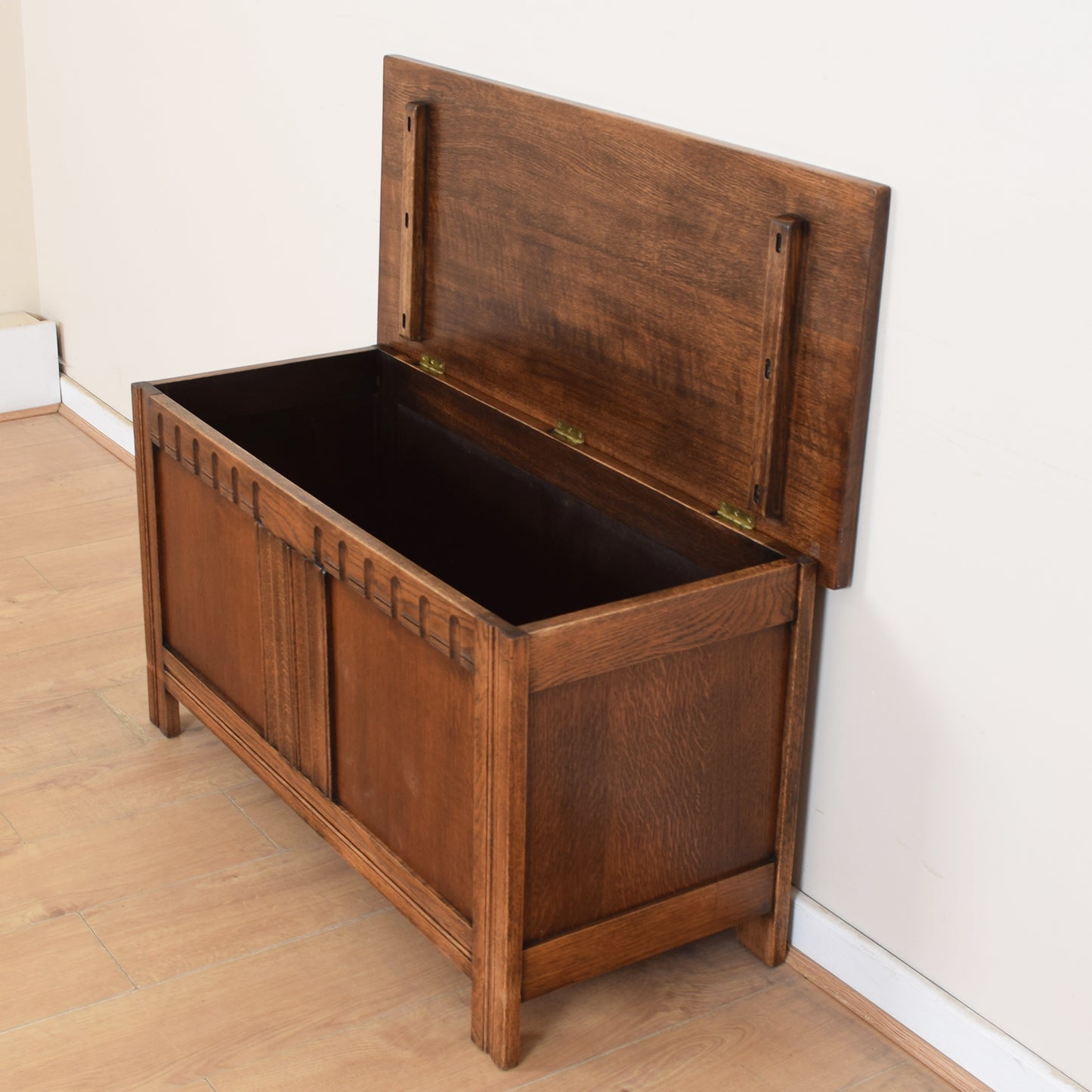 Vintage Oak Blanket Box