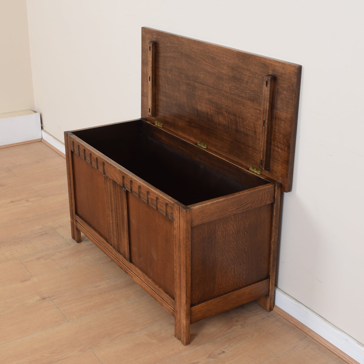 Vintage Oak Blanket Box