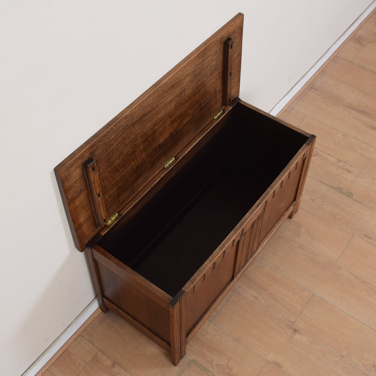 Vintage Oak Blanket Box