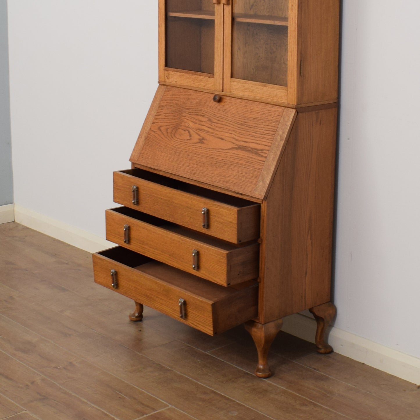 Restored Oak Bureau Bookcase