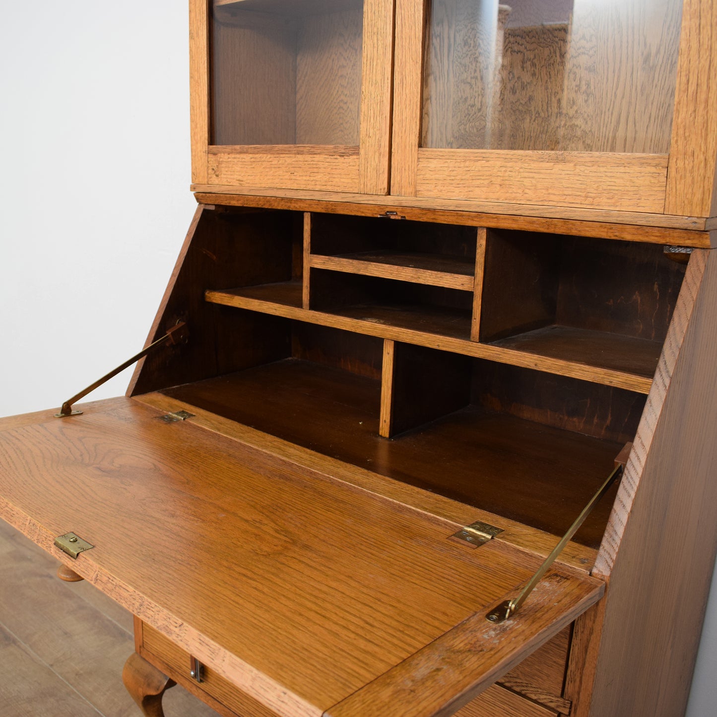 Restored Oak Bureau Bookcase