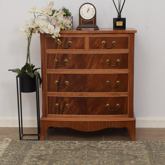 Bow Fronted Mahogany Chest of Drawers