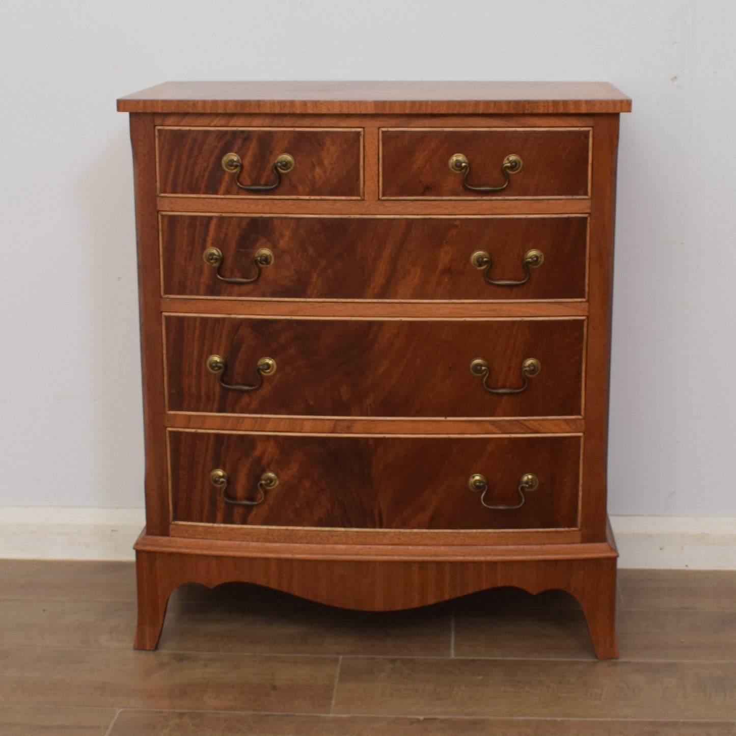 Bow Fronted Mahogany Chest of Drawers