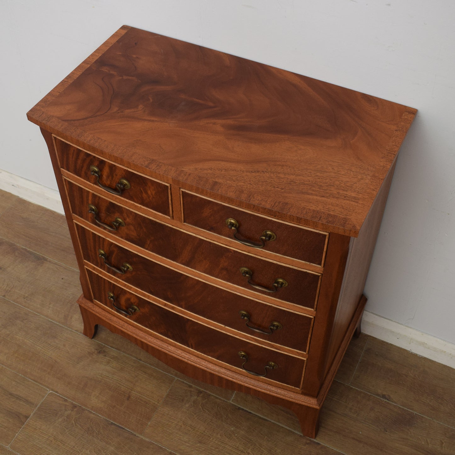 Bow Fronted Mahogany Chest of Drawers