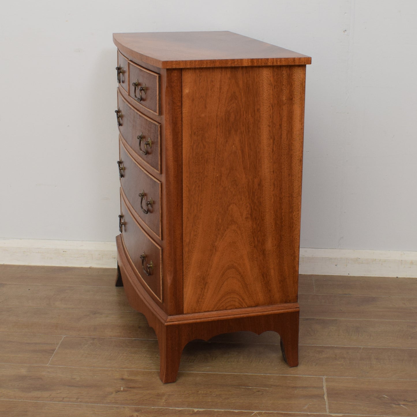Bow Fronted Mahogany Chest of Drawers