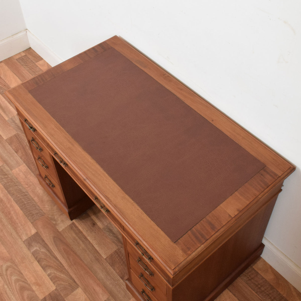 Leather Top Pedestal Desk