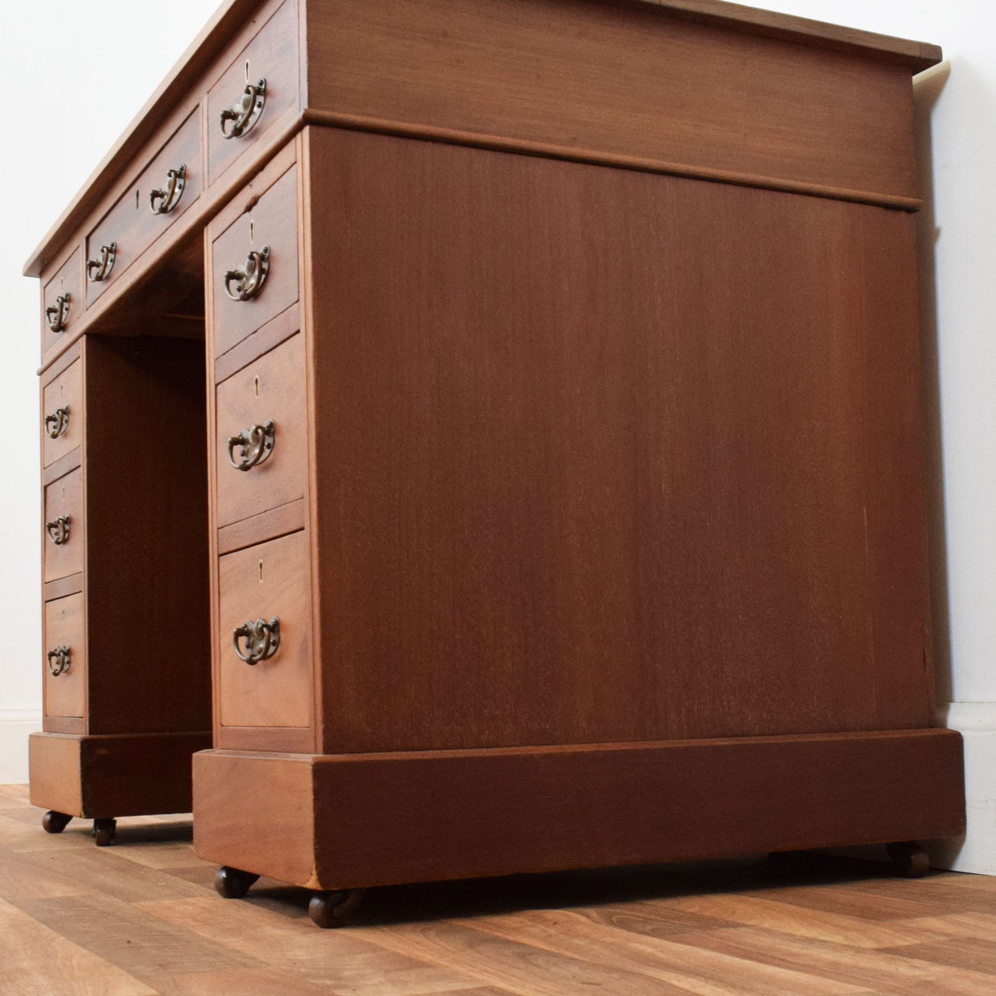 Leather Top Pedestal Desk