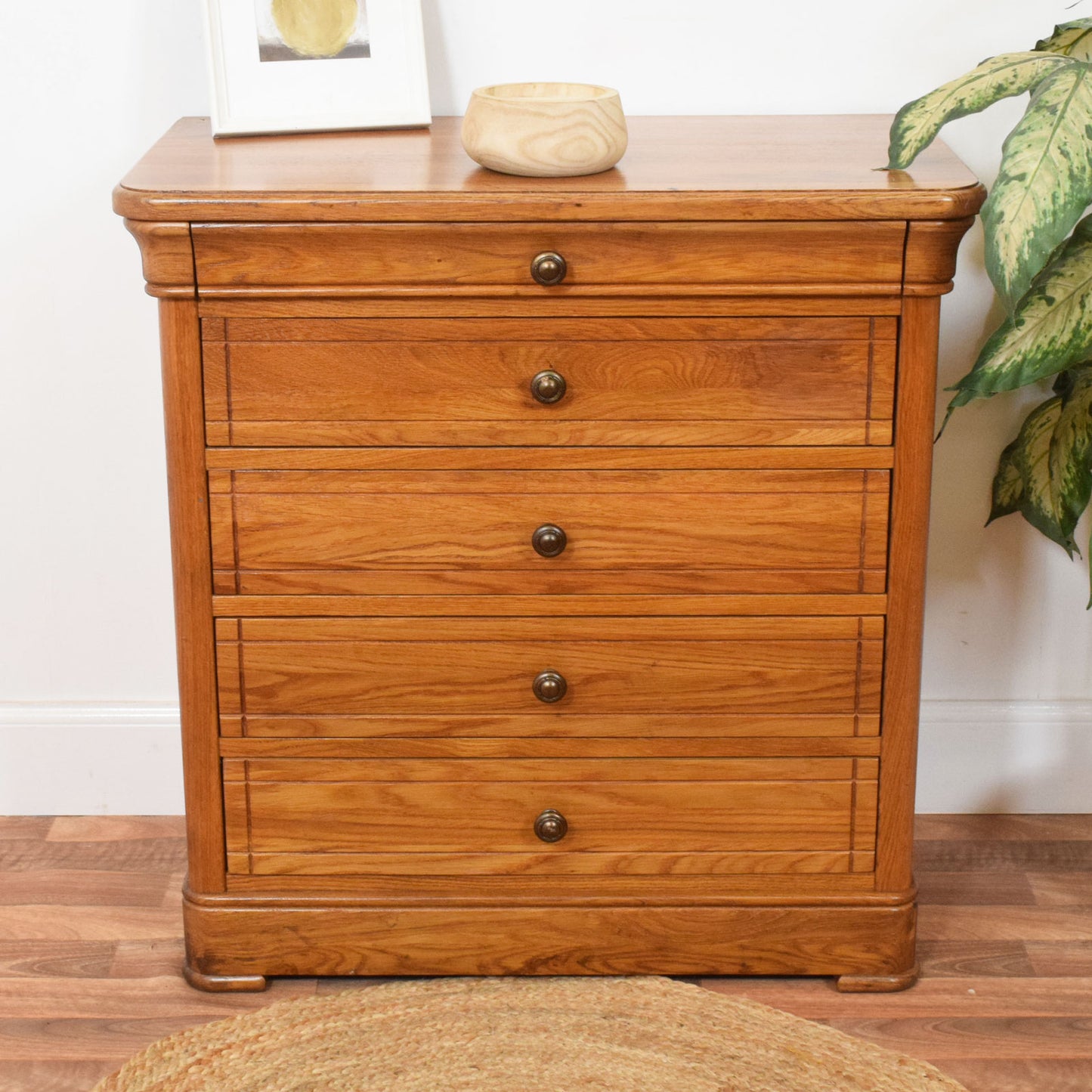 Restored Oak Chest of Drawers