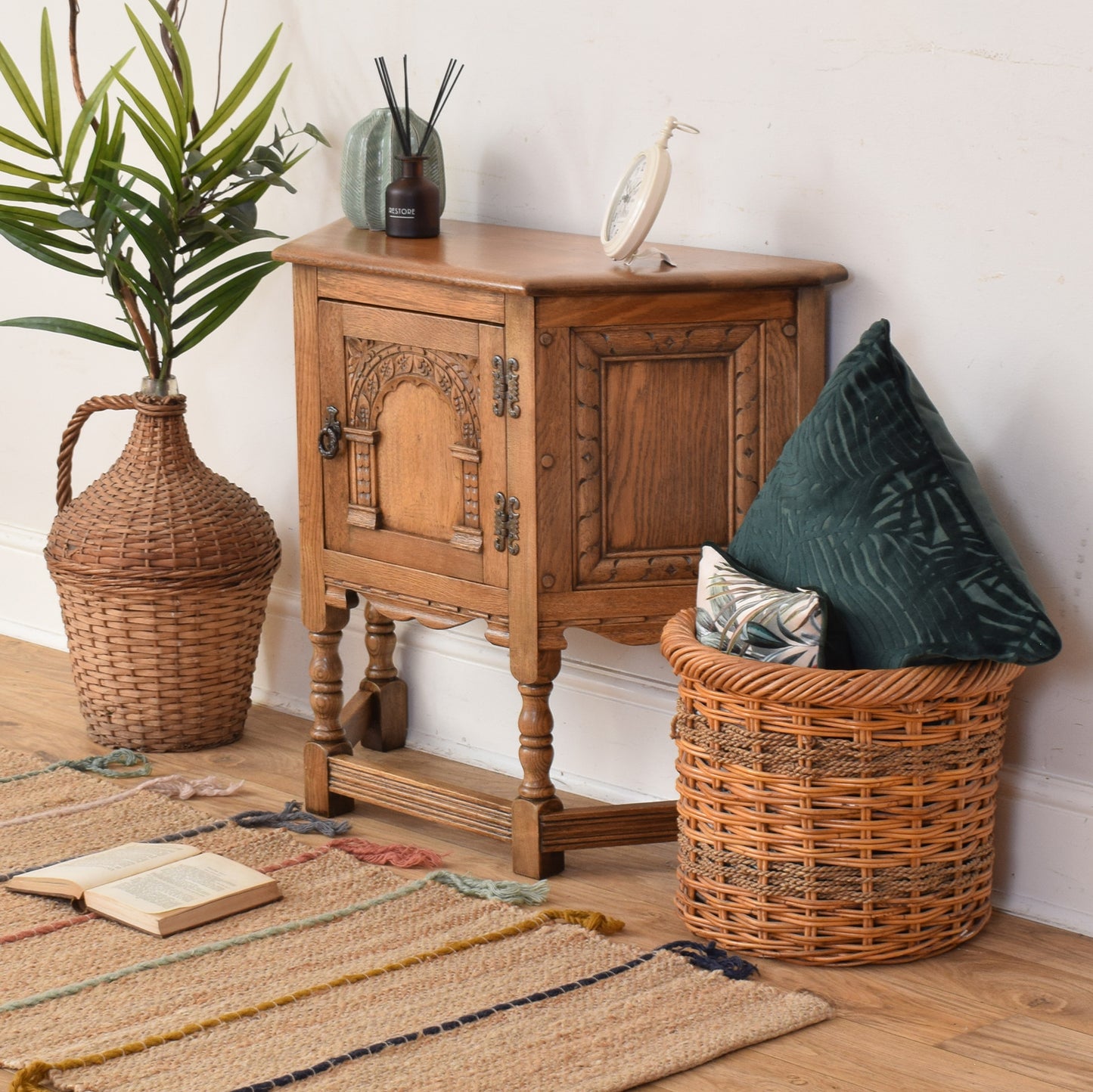 Oak Credence Cabinet