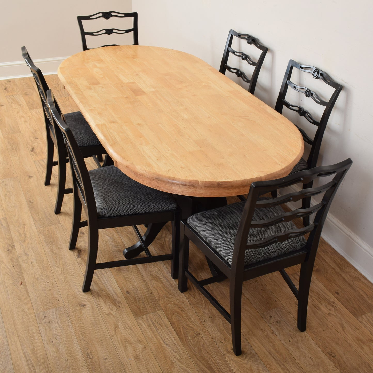 Painted Table And Six Chairs