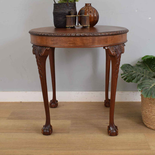 Refinished Mahogany Side Table