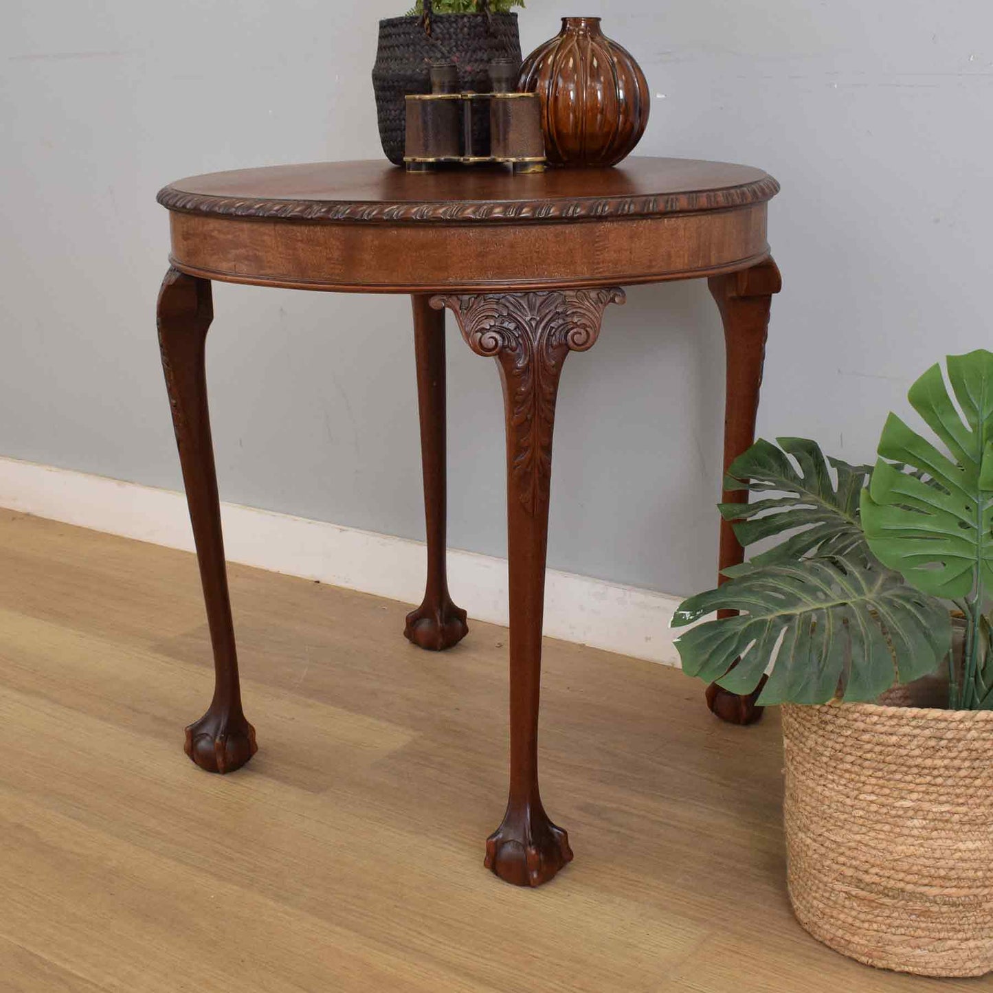 Refinished Mahogany Side Table