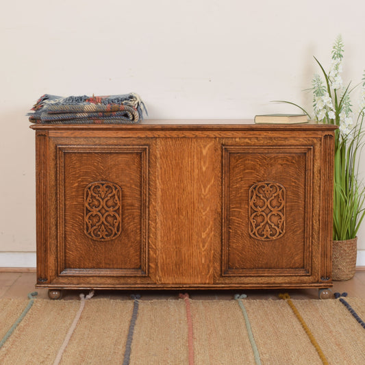 Large Oak Blanket Box