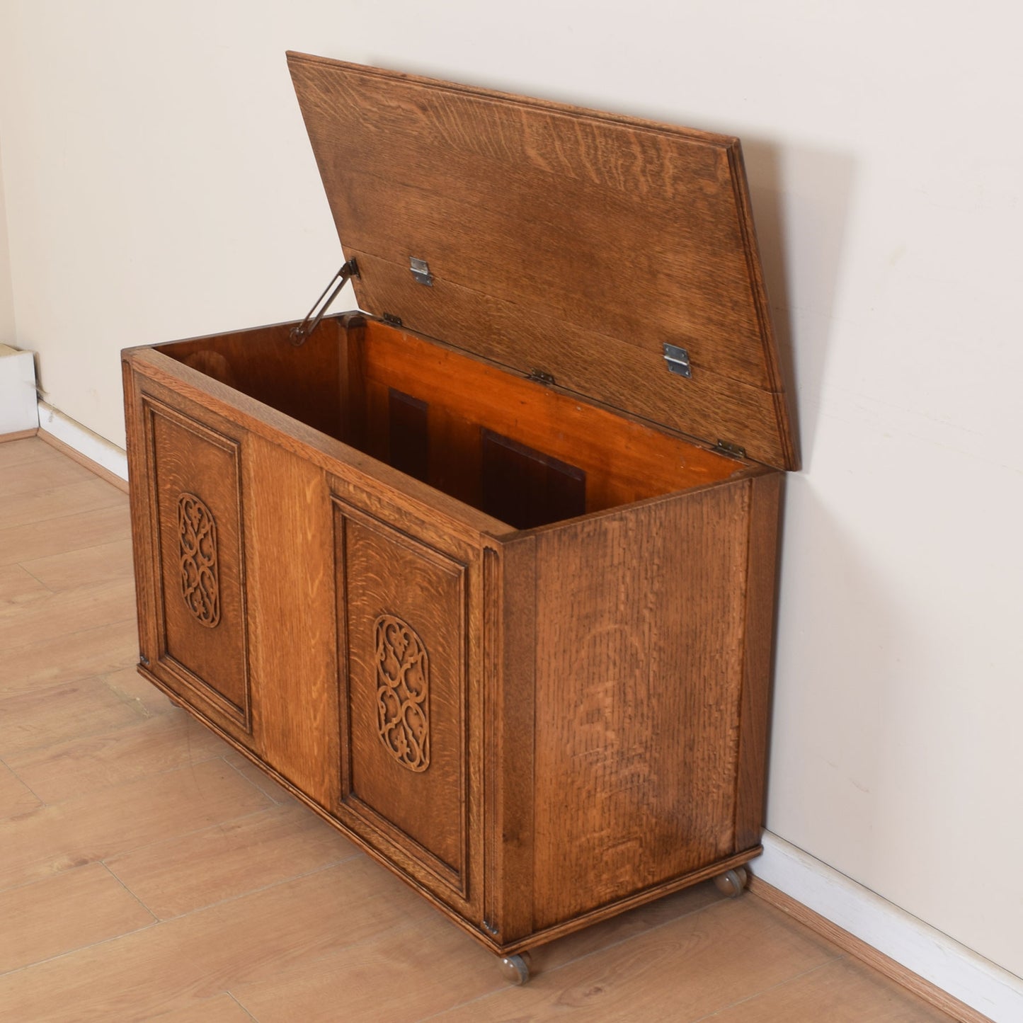 Large Oak Blanket Box