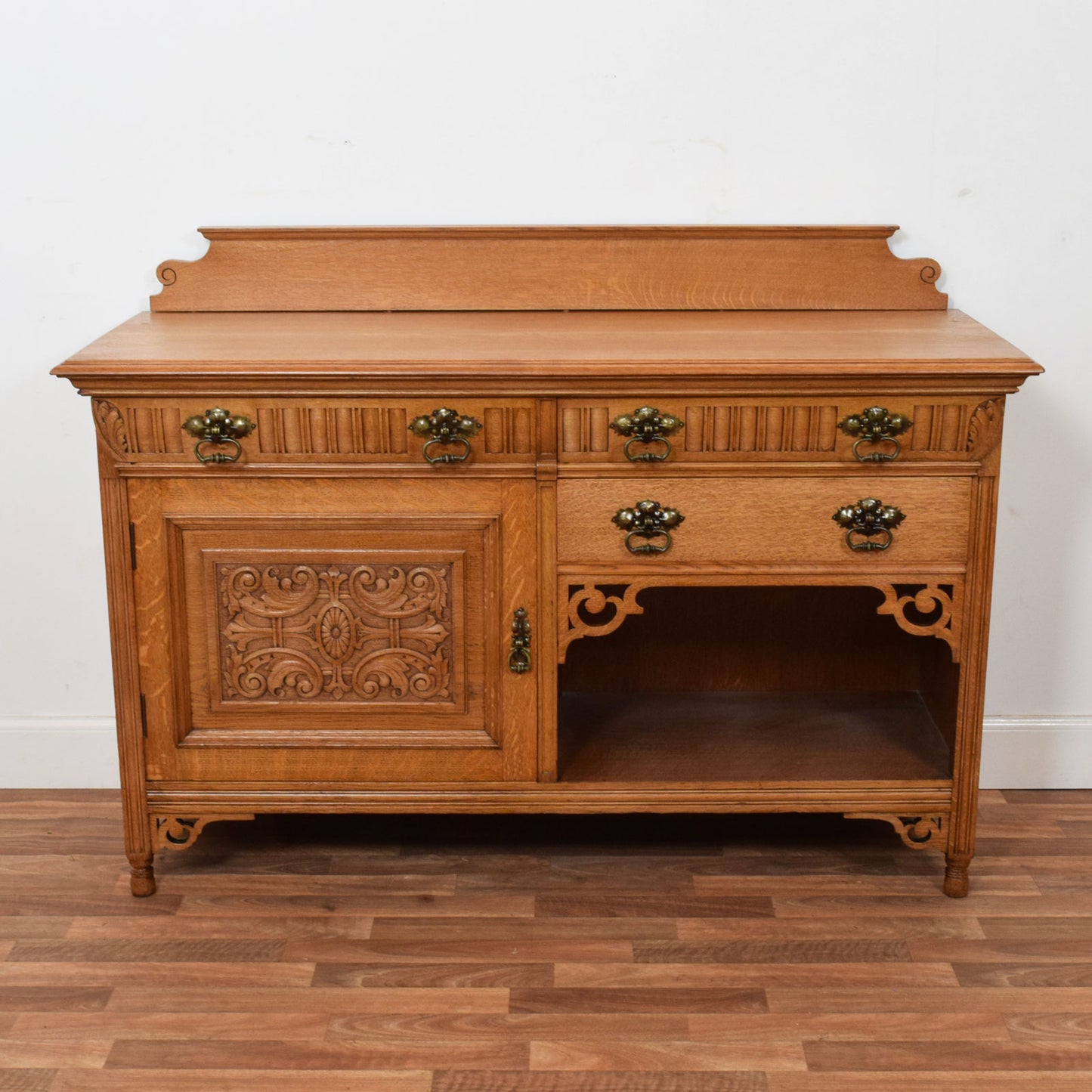 Carved Oak Sideboard