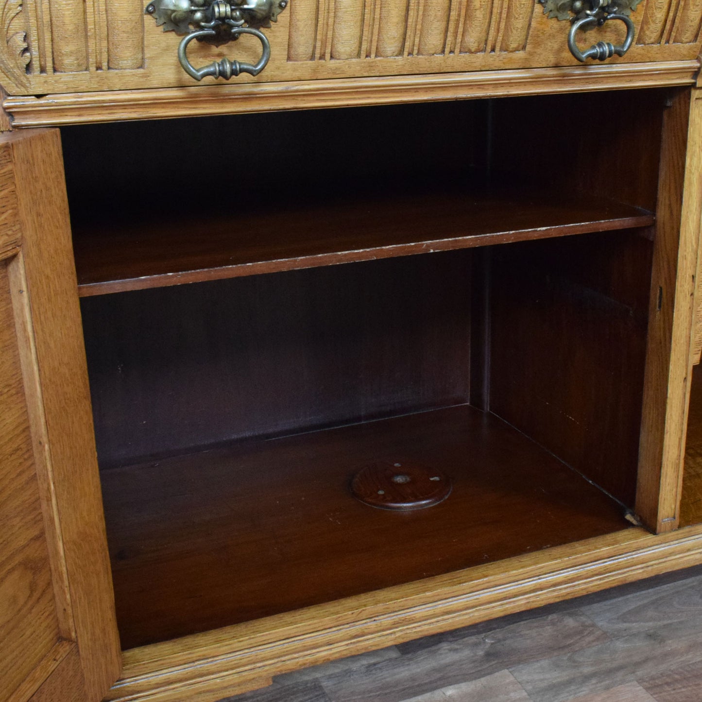Carved Oak Sideboard