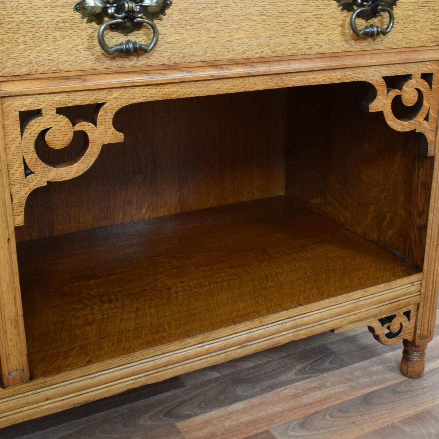 Carved Oak Sideboard