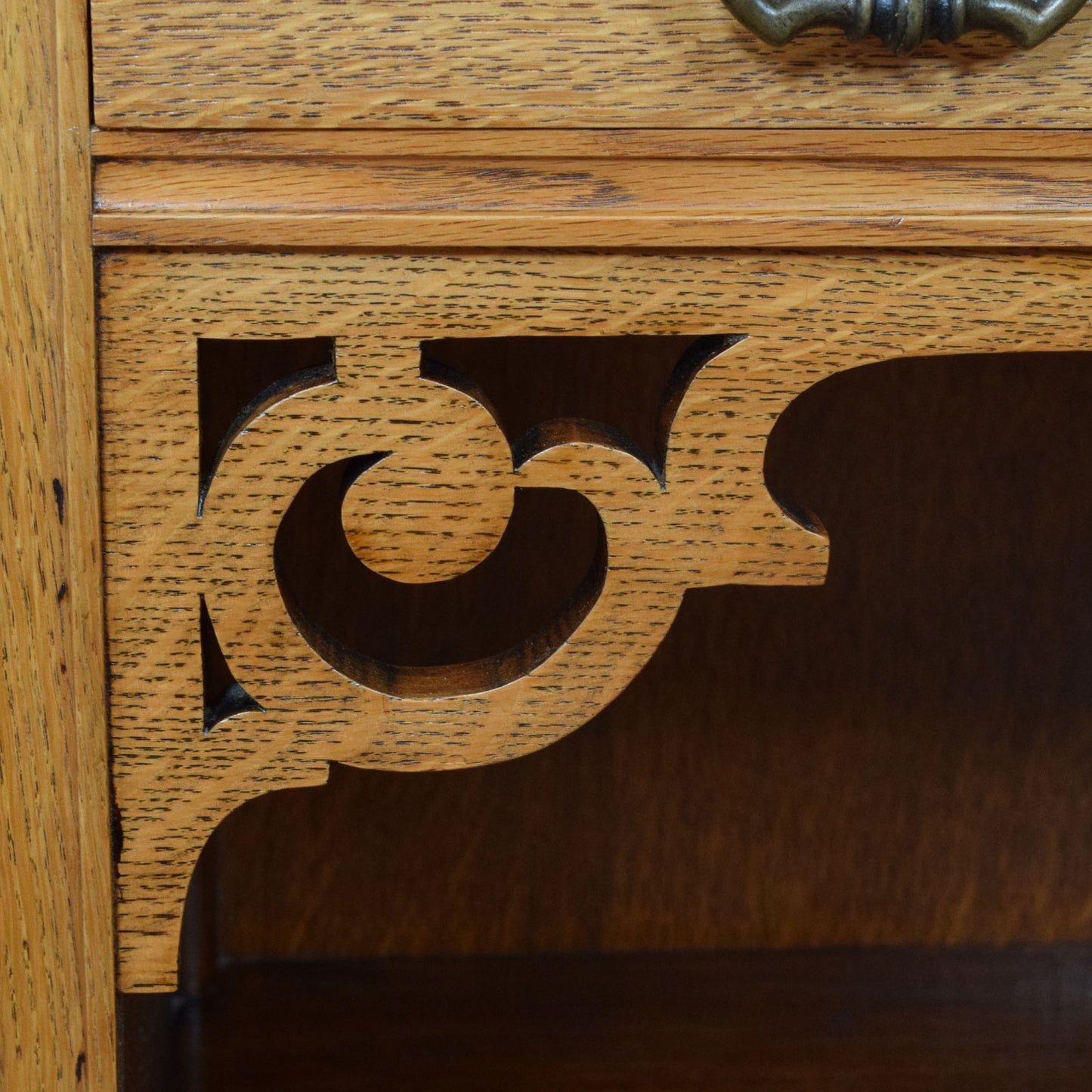 Carved Oak Sideboard