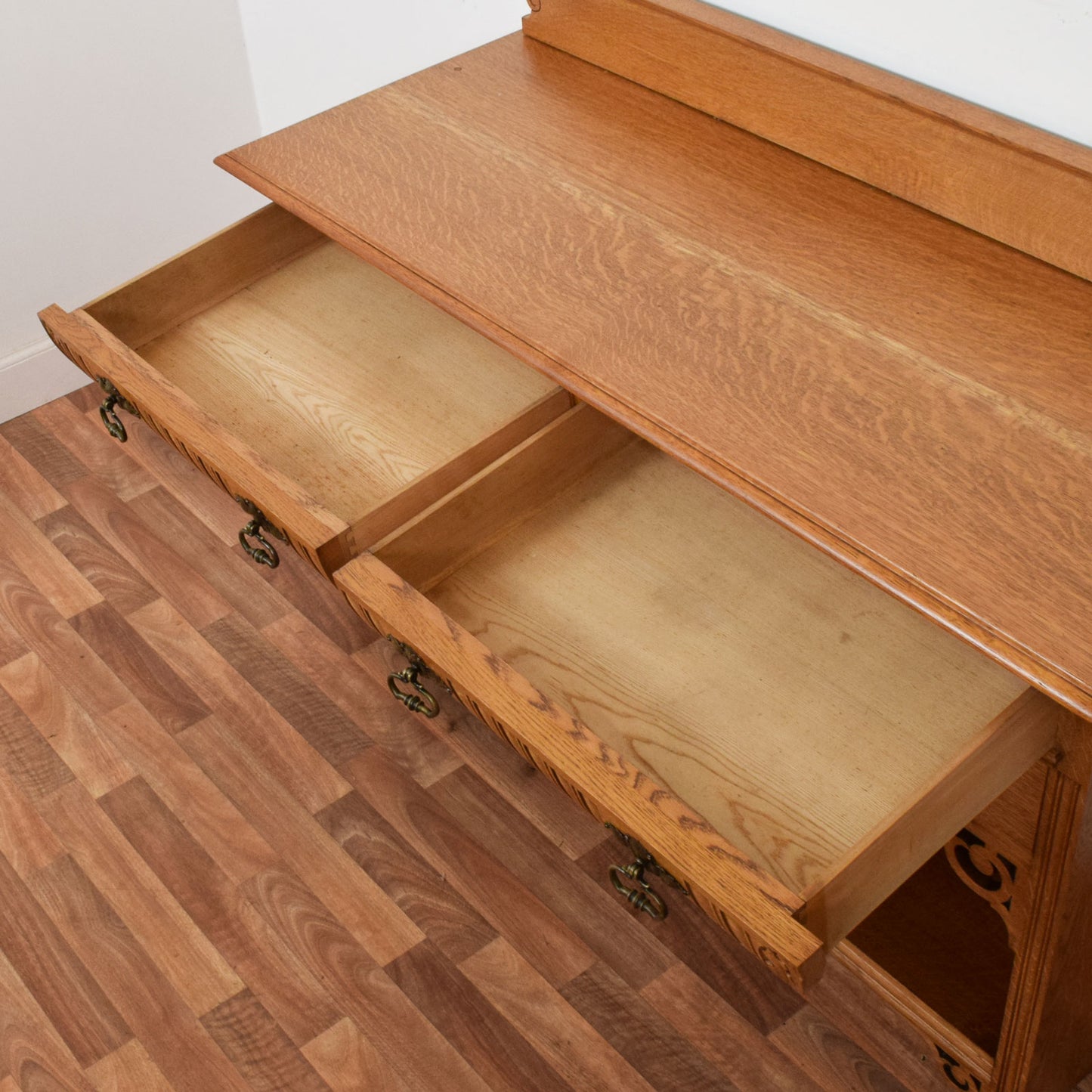 Carved Oak Sideboard