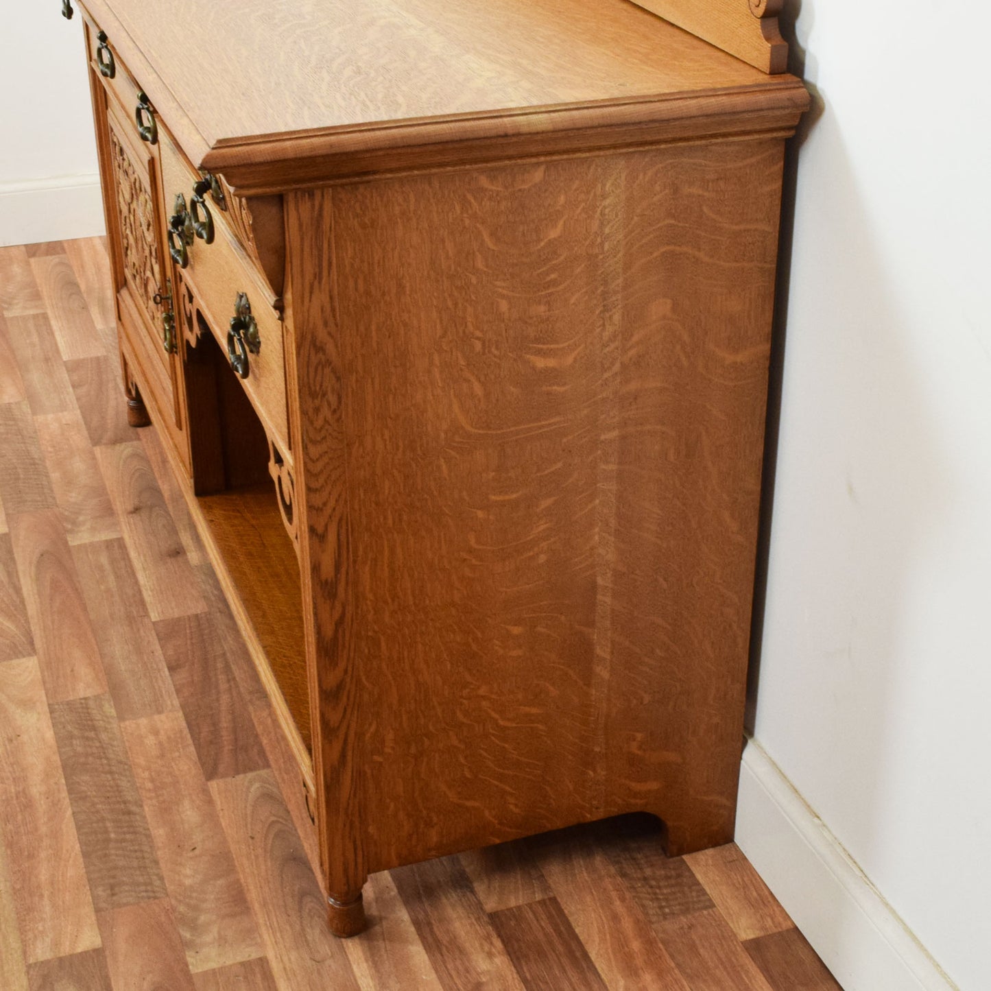 Carved Oak Sideboard