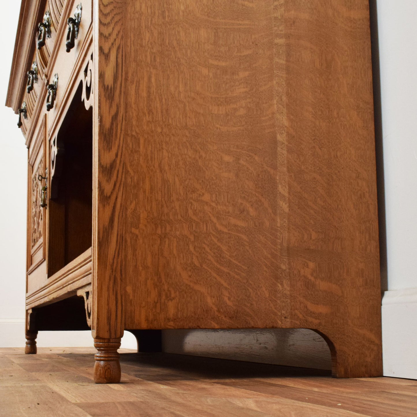 Carved Oak Sideboard