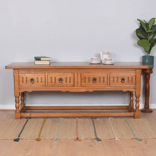 Old Charm Low Console Table