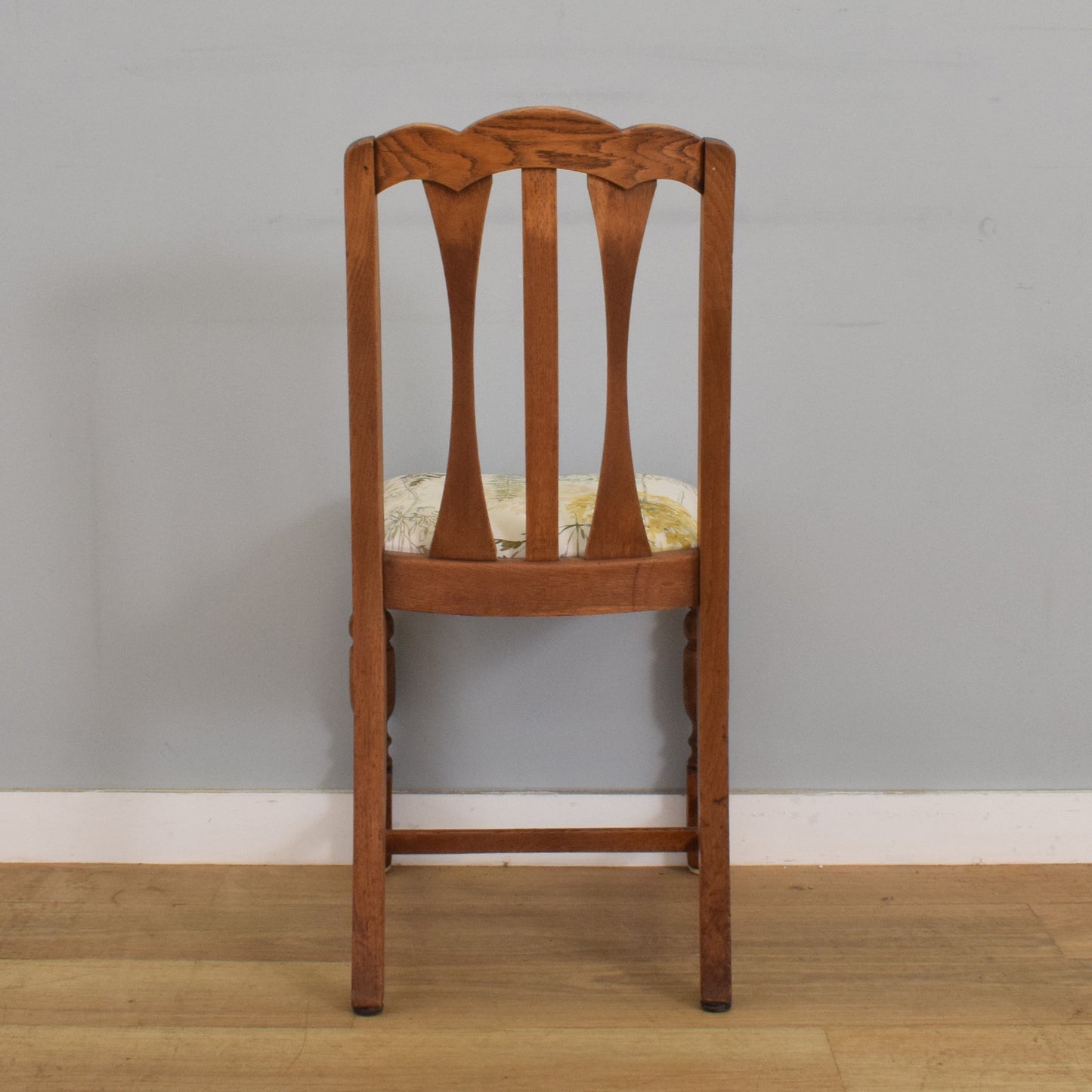 Refinished Oak Draw-Leaf Table and Four