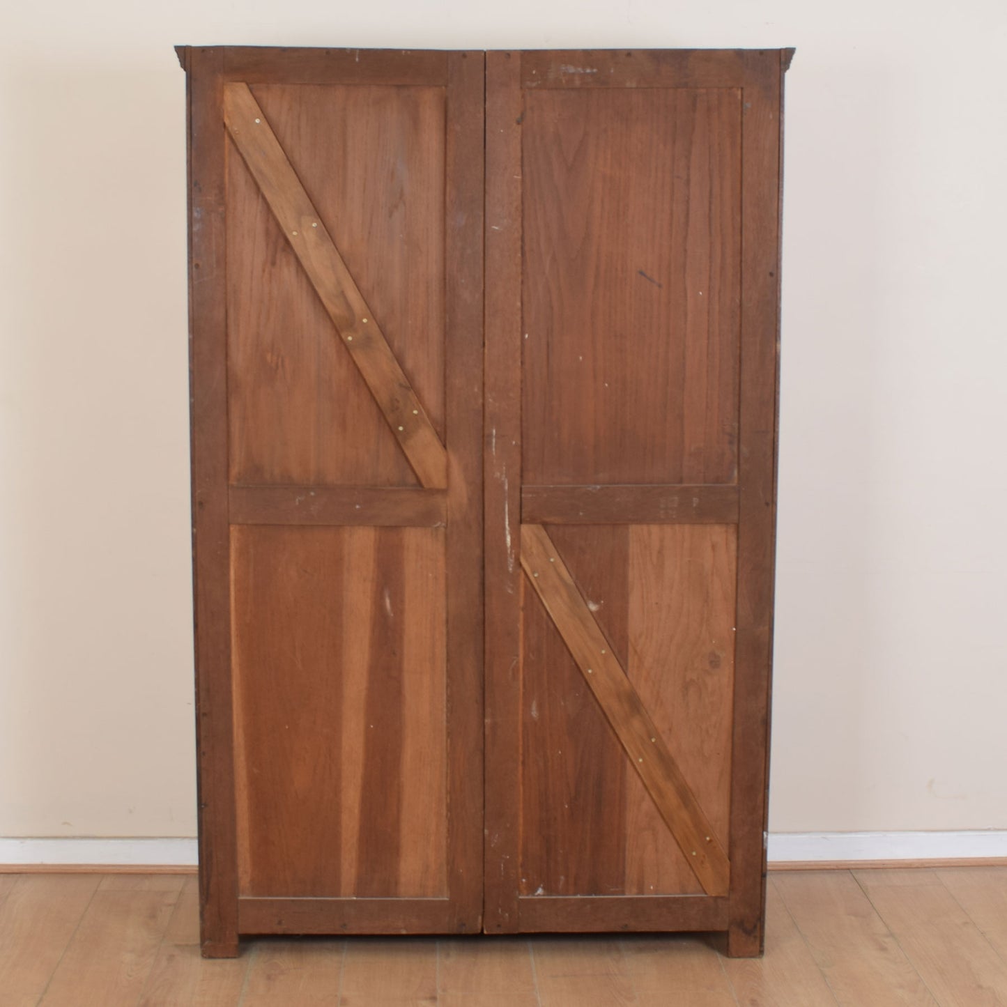 Vintage Oak Double Wardrobe