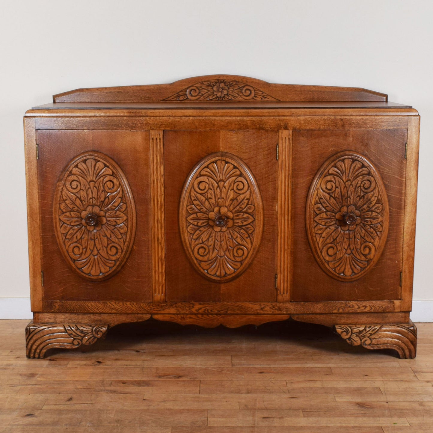 Carved Oak Sideboard