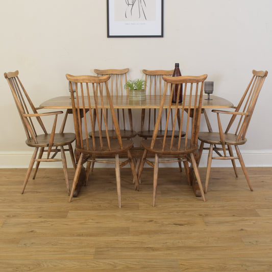 Ercol Table And Six Chairs